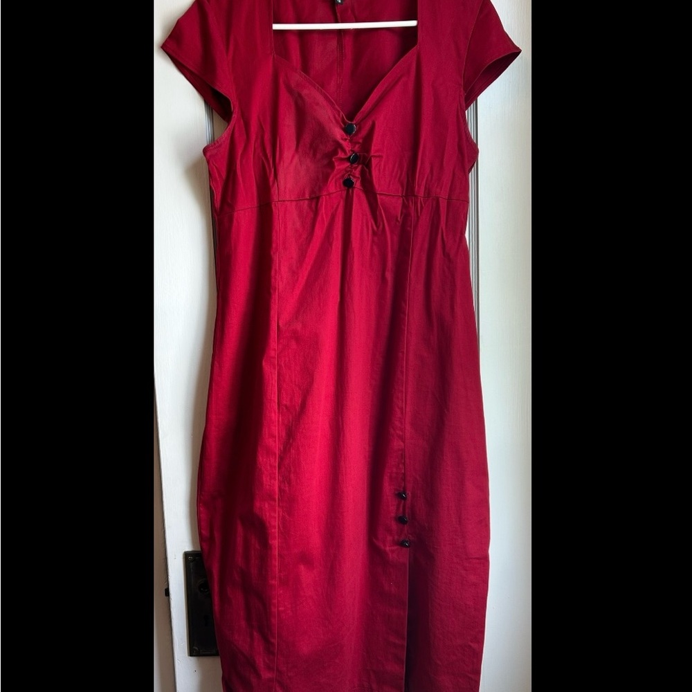 Lindy Bop Vibrant Red Dress